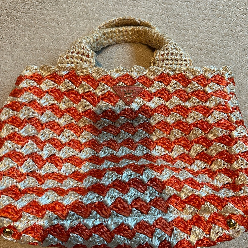 Prada raffia bag...